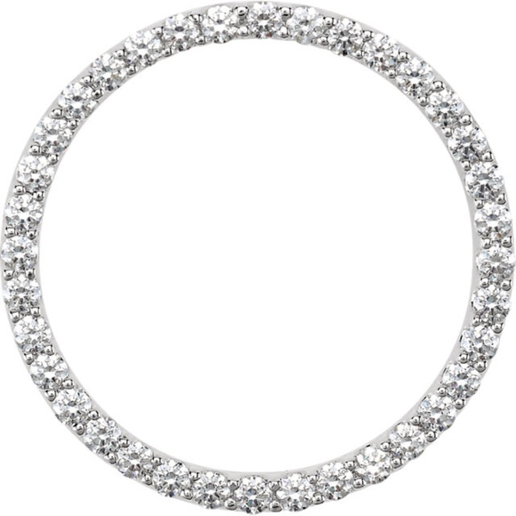 Lab Grown Diamond Circle Pendant 1.5mm
